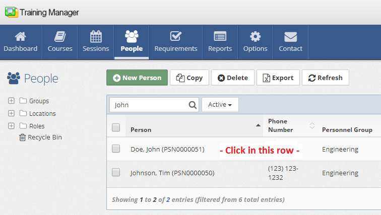 Open Personnel Record